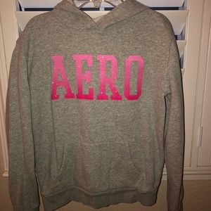 Aeropostale Hood with Pink Ombré Letters